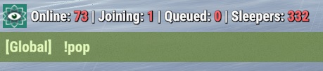 Pop plugin - A server population display system that shows connected players, joining players, queue status, and sleepers. screenshot 1